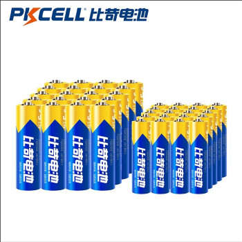 PKCELL 比苛 碳性干电池 5号20粒+7号20粒