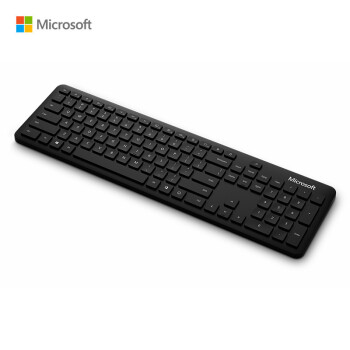Microsoft 微软 Holgate 蓝牙无线薄膜键盘 黑色 无光