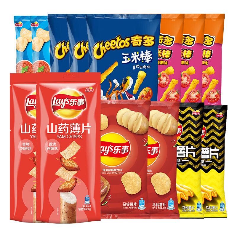 Lay's 樂(lè)事 吃貨薯片大禮包 666g 券后23.8元