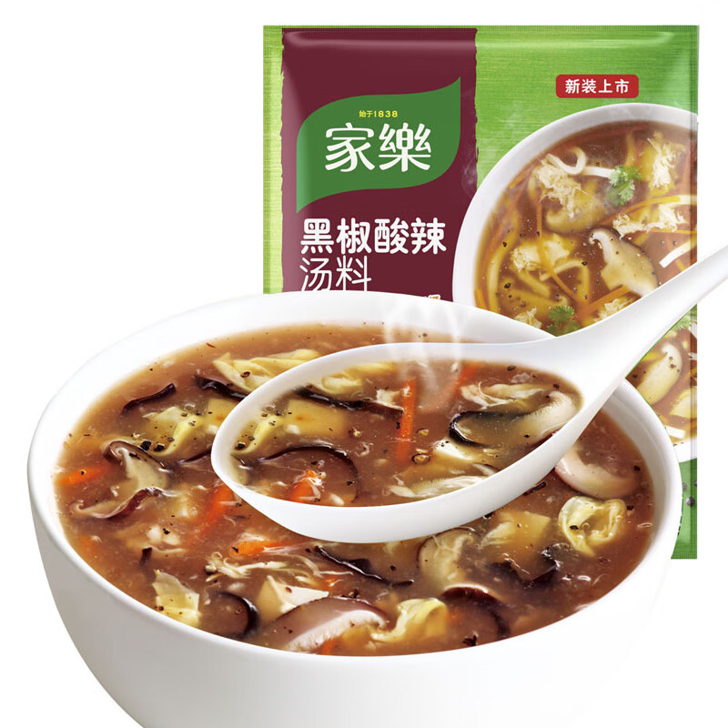 家乐 黑椒酸辣汤36g 2.6元