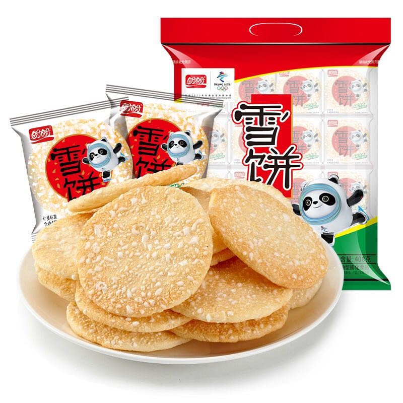 盼盼 雪饼 408g 12.16元