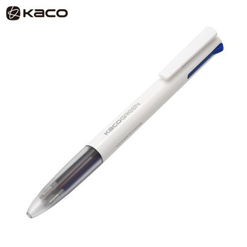 KACO 文采 GREEN 多功能按动四合一 黑红蓝绿色笔芯0.5mm中性笔/袋 优写中性笔K1041