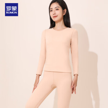 ROMON 罗蒙 保暖内衣女士套装秋冬季打底针织衫秋衣裤女款套装