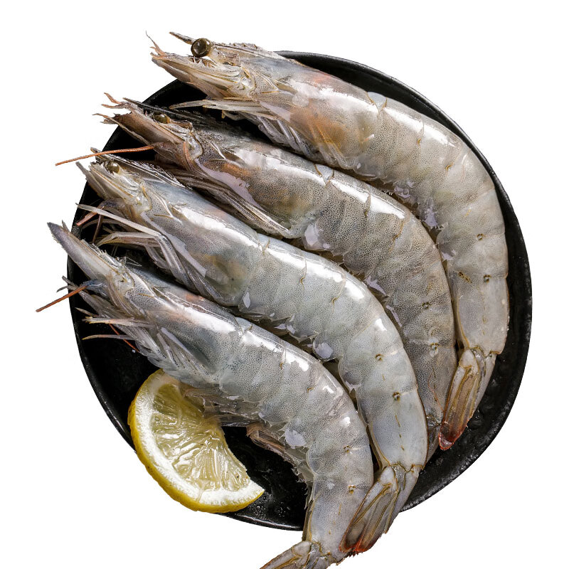 京鲜港 厄瓜多尔白虾1.5kg 加大号 45-60只/盒 大虾盐冻 海鲜烧烤 69元