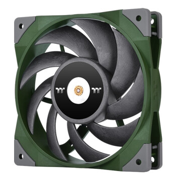 Thermaltake 曜越 Tt（Thermaltake）钢影TOUGHFAN 12cm 竞速绿 （高风压风扇/无光/减震设计/二代液压轴承）