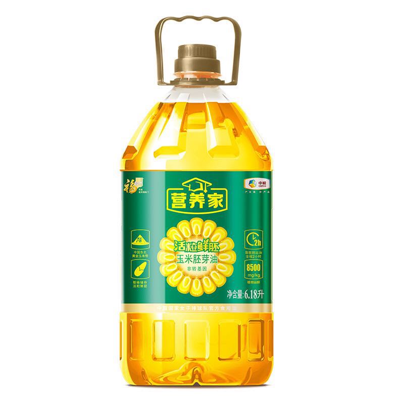 限移动端：福临门 营养家 活粒鲜胚 玉米胚芽油 6.18L 89.9元