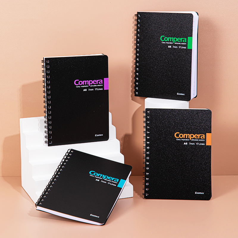 Comix 齐心 Compera系列 CPA6507 A6纸质笔记本 黑色 单本装 5元