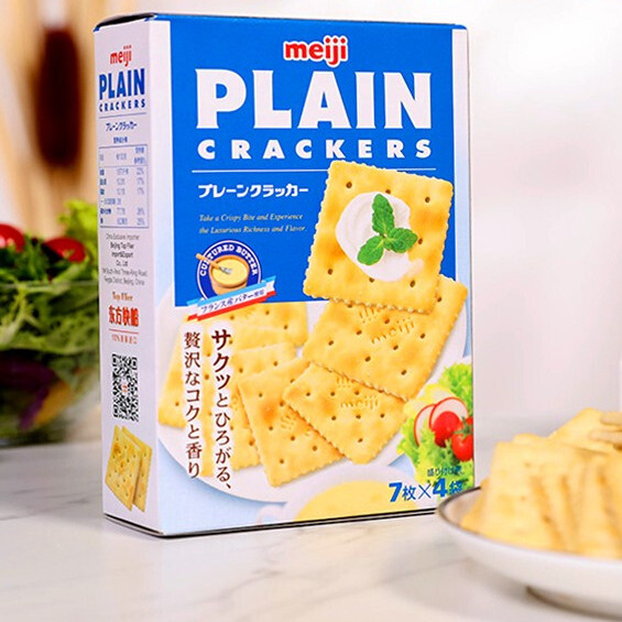 meiji 明治 无蔗糖苏打饼干 原味 104g 5.13元（需买6件，需用券）