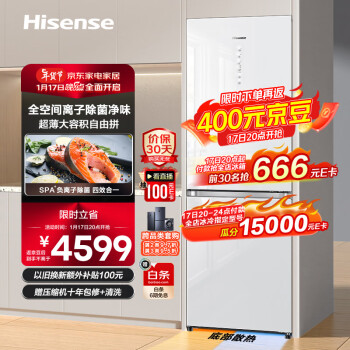 Hisense 海信 超薄嵌入式冰箱415升 BCD-415WTDGVBPIS1