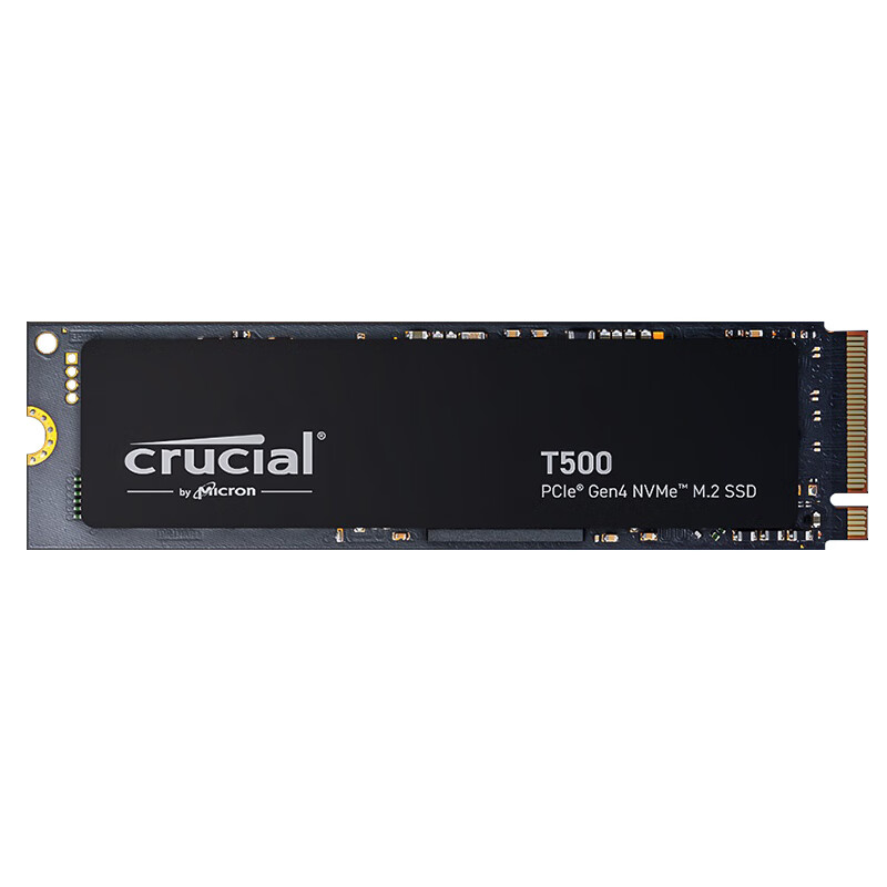 Crucial 英睿达 T500 NVMe M.2固态硬盘 1T（PCI-E4.0） 579元包邮（晒单返50元E卡后）