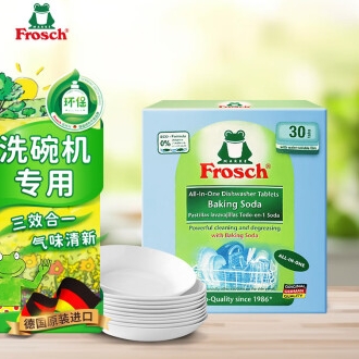 京东PLUS：Frosch 福纳丝 洗碗机专用洗碗块 20g*30块 68.35元（136.7元/2件，双重优惠）