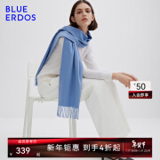 BLUE ERDOS鄂尔多斯B216SC110 100%山羊绒围巾180*30cm 补贴价339元包邮 6色可选