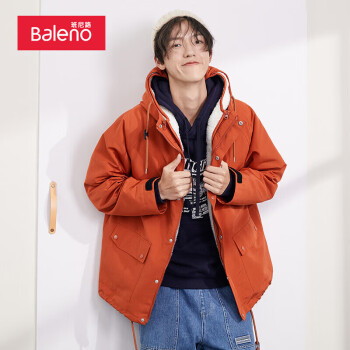 Baleno 班尼路 男士连帽外套 88037506 橙色 L