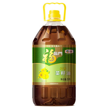 福临门纯香菜籽油5L中粮出品