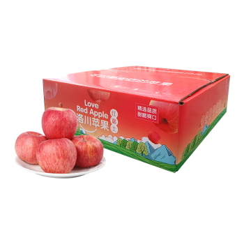 农鲜淘 洛川红富士苹果 6枚 单果230g+ 新鲜水果生鲜脆甜陕西年货礼盒