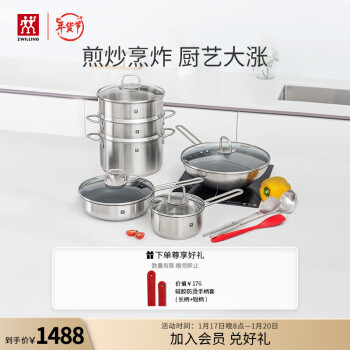 ZWILLING 双立人 锅具套装 蒸蒸日上 9件套