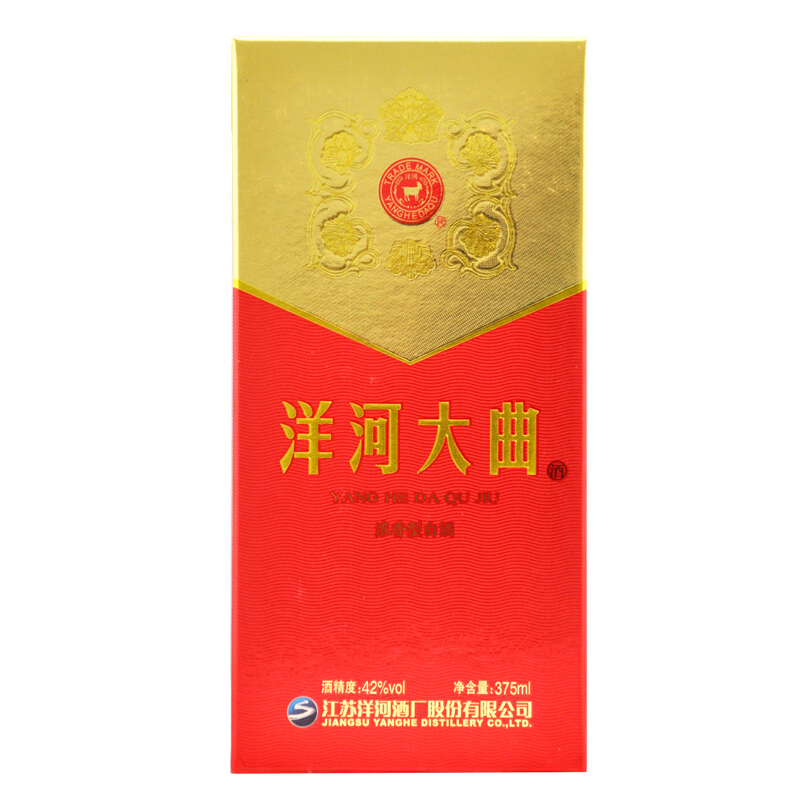 YANGHE 洋河 大曲 42度 375ml*6瓶 整箱装 绵柔浓香型 148元