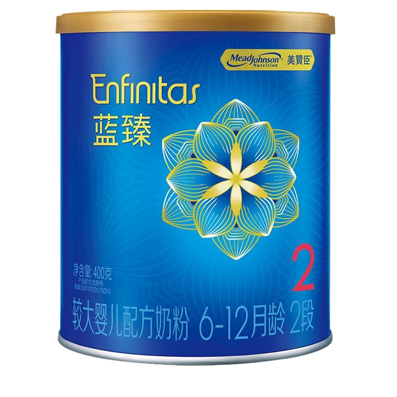 美赞臣 Enfamil）较大婴儿配方奶粉 蓝臻2段（6-12月）400克 小罐装（lv3会员，需用plus券） 88.5元（需买2件，需用券）