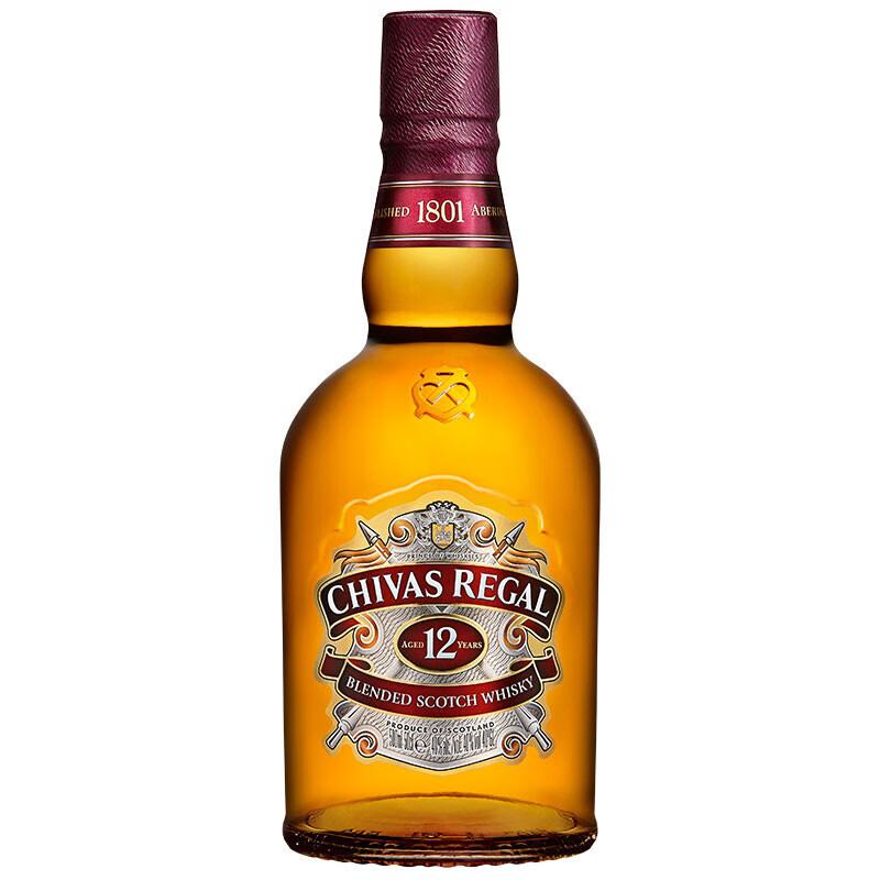 京东百亿补贴：芝华士（Chivas）12年 苏格兰 威士忌 洋酒 500ml 83.00元