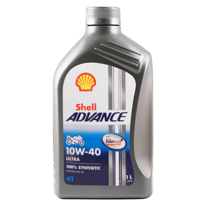 壳牌（Shell）10W-40 四冲程摩托车机油 1L *6件 216元包邮（合36元/件）