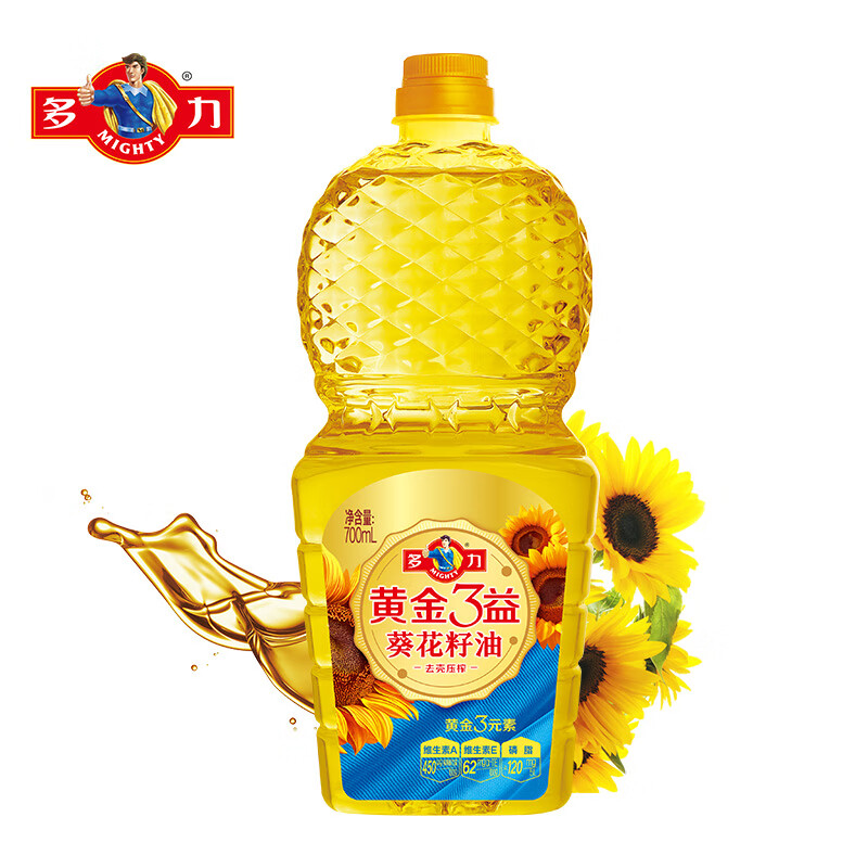 MIGHTY 多力 黄金三益 葵花籽油 700ml 20元