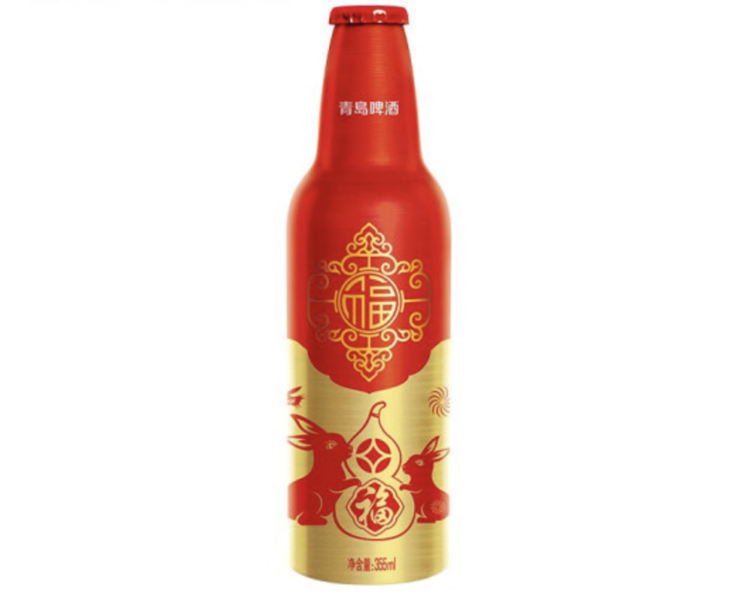 青岛啤酒 鸿运当头 355ml*12瓶 金龙献福 铝瓶装 355mL 12瓶 99元（需买2件，需用券）