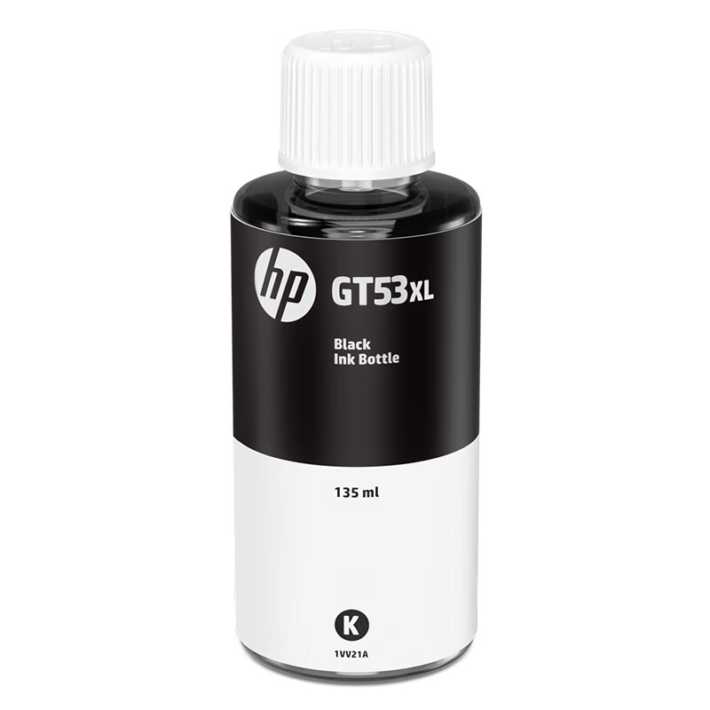 HP 惠普 GT53XL 打印機(jī)墨水 黑色 135ml 56元