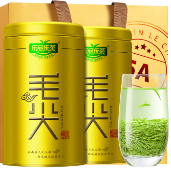 乐品乐茶 茶叶2023新茶 特级毛尖绿茶明前春茶嫩芽春尖茗茶礼盒装250g