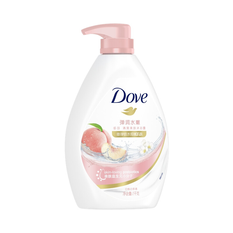 Dove 多芬 美肤系列 弹润水嫩清爽美肤沐浴露 白桃白茶香 1kg 券后30.9元