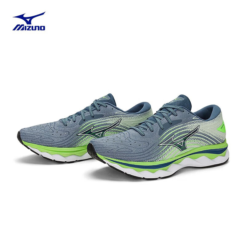 Mizuno 美津浓 男子跑步慢跑鞋 脚感柔软 减震回弹 WAVE SKY 6 398元