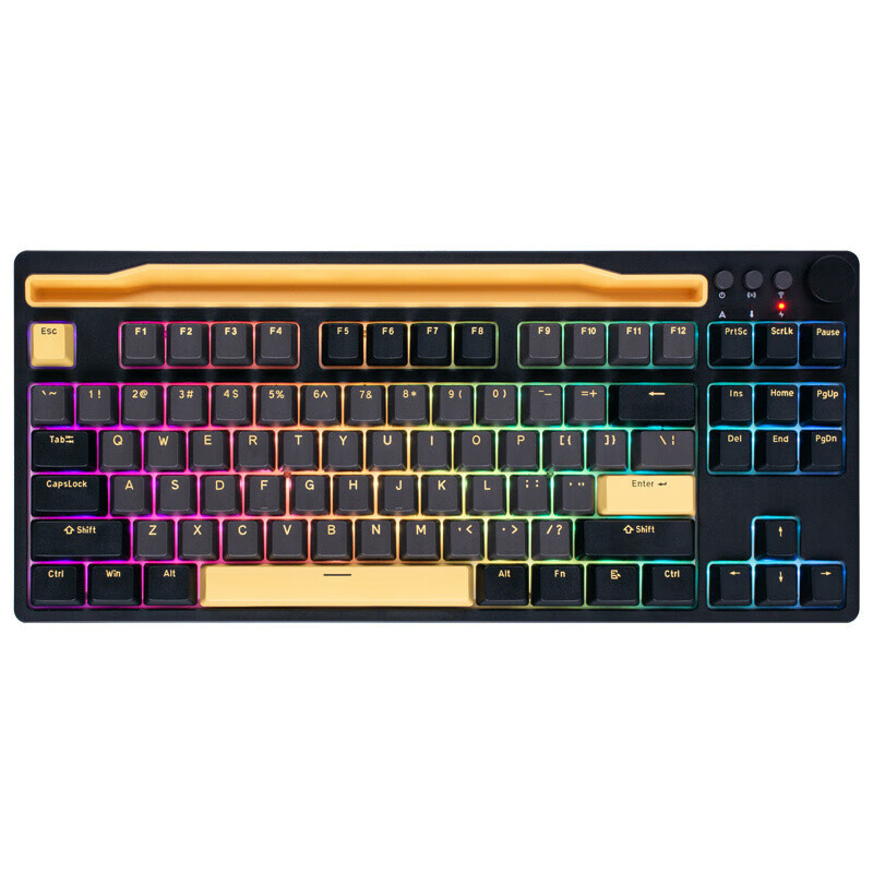 ROYAL KLUDGE H87 三模机械键盘 87键 拿铁轴 RGB 券后119元