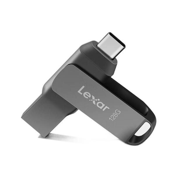 Lexar 雷克沙 D400 USB3.1U盘 128GB Type-C 券后55.9元