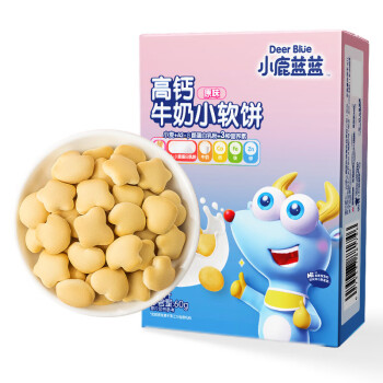 小鹿蓝蓝 高钙牛奶小软饼 原味 60g