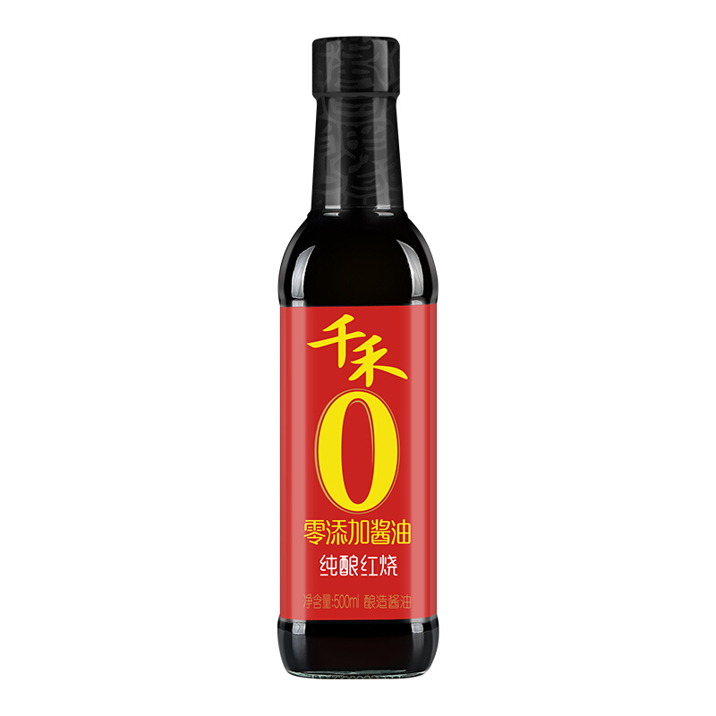 千禾 纯酿红烧 零添加酱油 500ml 券后5.1元