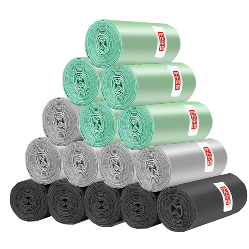 京东京造 加厚手提式垃圾袋量贩装 加厚15μm300只20*15卷 69.48元