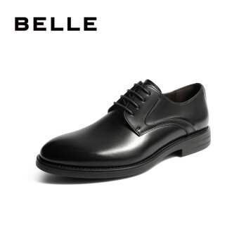 BeLLE 百丽 男士皮鞋缓震商务正装鞋年轻德比鞋婚鞋A0766CM2 黑色 43