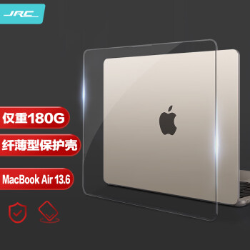 极川 JRC）苹果MacBook Air 13.6英寸M2保护壳2022款笔记本电脑保护套纤薄透明外壳耐磨防刮A2681(带键盘膜)