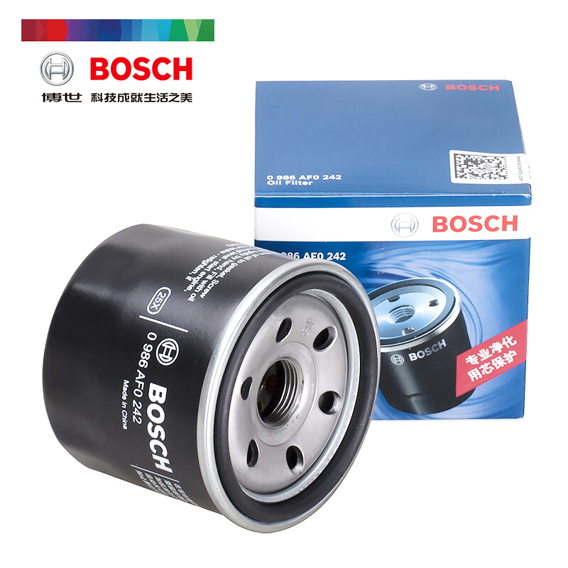 BOSCH 博世 机油 机油滤清器 0242 适配五菱之光荣光宏光雪佛兰赛欧科沃兹英朗 券后14.24元