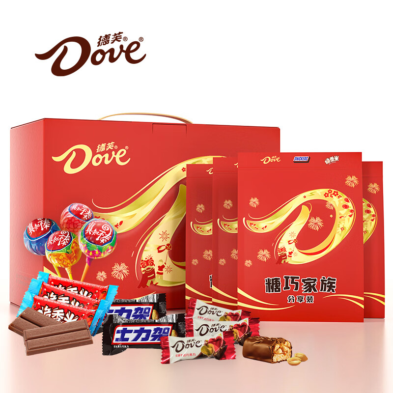 Dove 德芙 巧克力礼盒 400g 龙年年货礼盒 券后34.9元