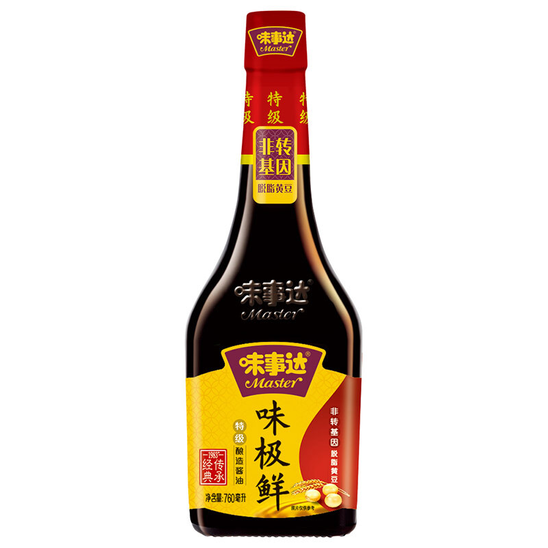 味事达 味极鲜 特级酿造酱油 760ml 券后7.58元