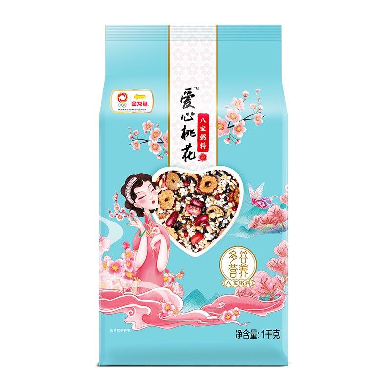 金龙鱼 爱心桃花 八宝粥料 1kg 券后11.9元