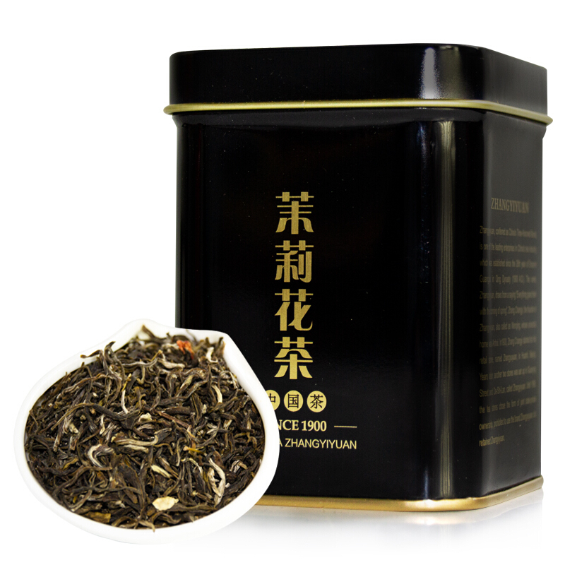 张一元 特级 茉莉花茶 50g 黑罐 37.4元
