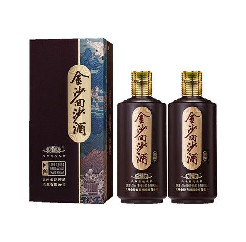 JINSHA 金沙 回沙酒 回源 53%vol 酱香型白酒 500ml*2瓶 券后140元