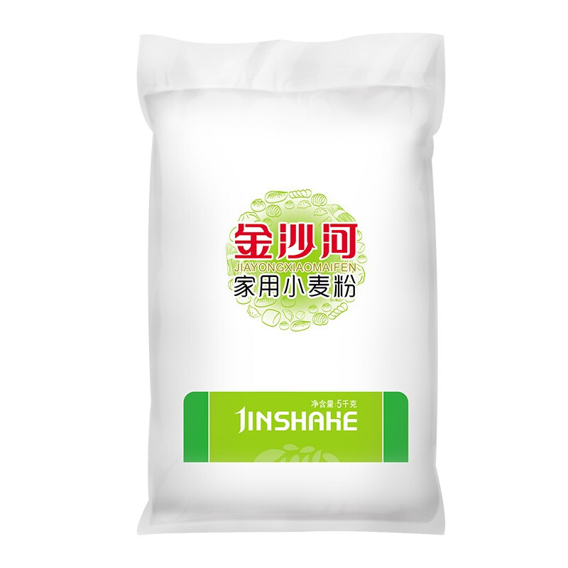 金沙河 家用小麦粉 5kg 22.6元