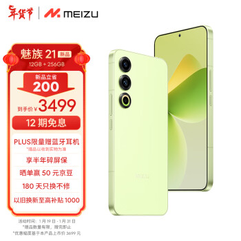 MEIZU 魅族 21 5G手机 12GB+256GB 锐意青