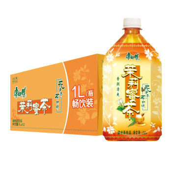 康师傅 茉莉蜜茶1L*12瓶 茉莉味饮料饮品大瓶畅饮装整箱