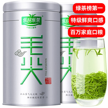 乐品乐茶 特级毛尖茶叶绿茶 2023新茶明前春茶嫩芽茶叶自己喝礼盒装250g