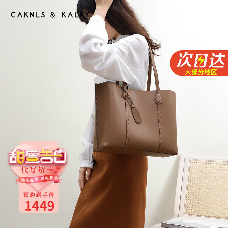 CAKNLS & KALRY CAKNLS KALRY CK轻奢包包女包单肩包女士托特包新年情人节生日礼物送女友老婆 CK-26大象灰 女神系列 券后1449元