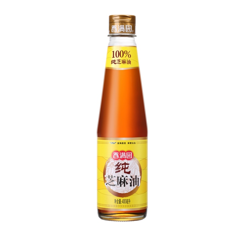 香满园 纯芝麻油 400ml 9.93元（需买2件，需用券）