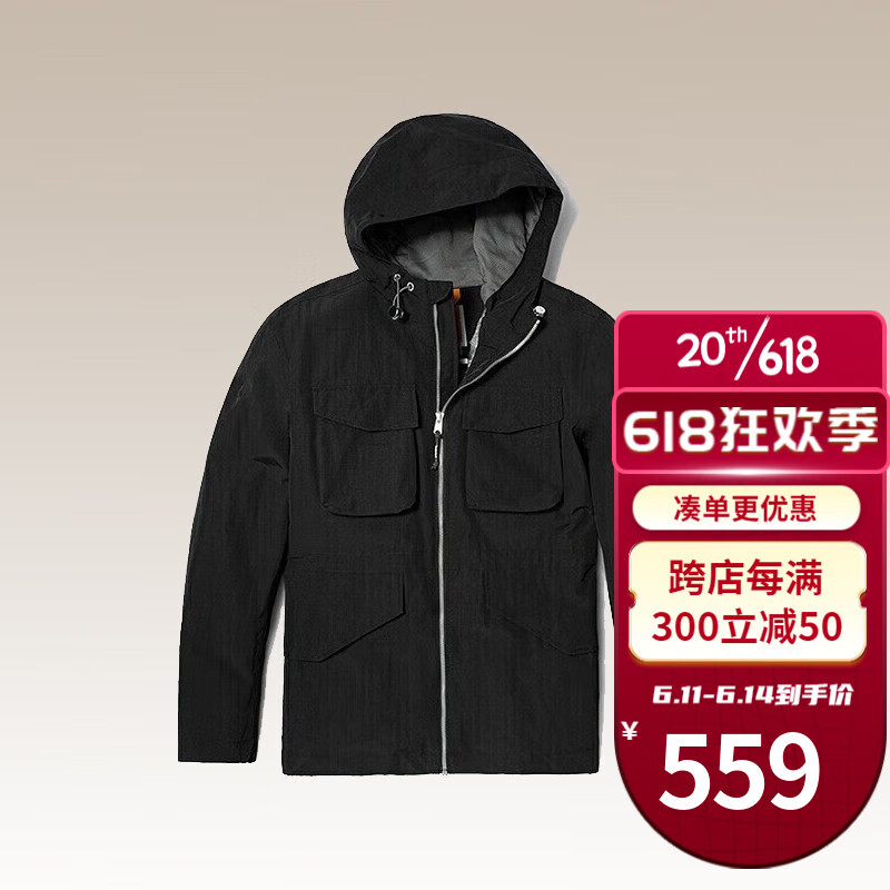 Timberland 冲锋衣男踢不烂秋冬户外运动服外套A2EJW A2EJW001/ L/180 419元